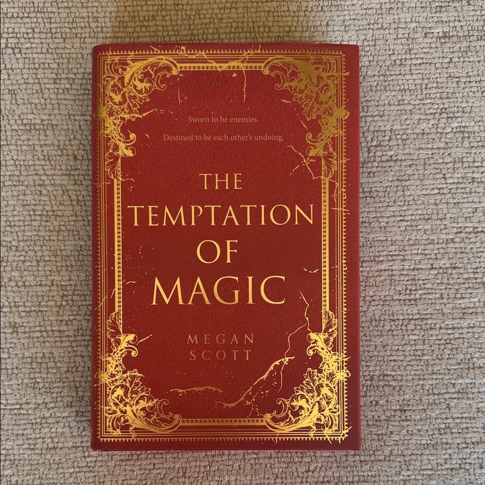 The Temptation of Magic by Megan Scott - Red and Gold Hardcover